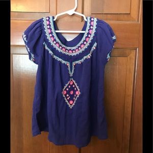 Embroidered girl’s top